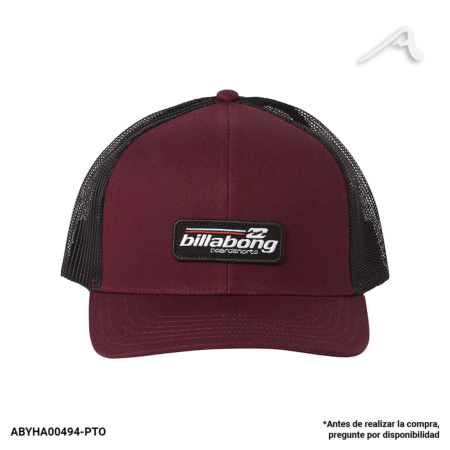 Gorra Billabong Walled Trucker para Caballero | Vinotinto - Negra